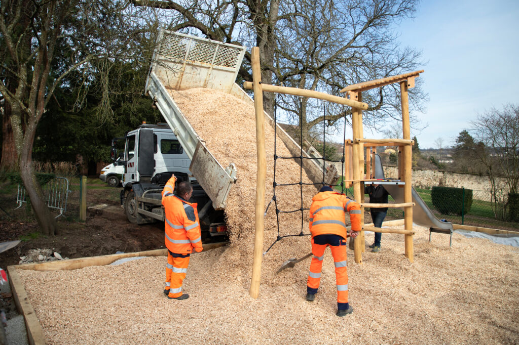 Une nouvelle aire de jeux au parc abbatial