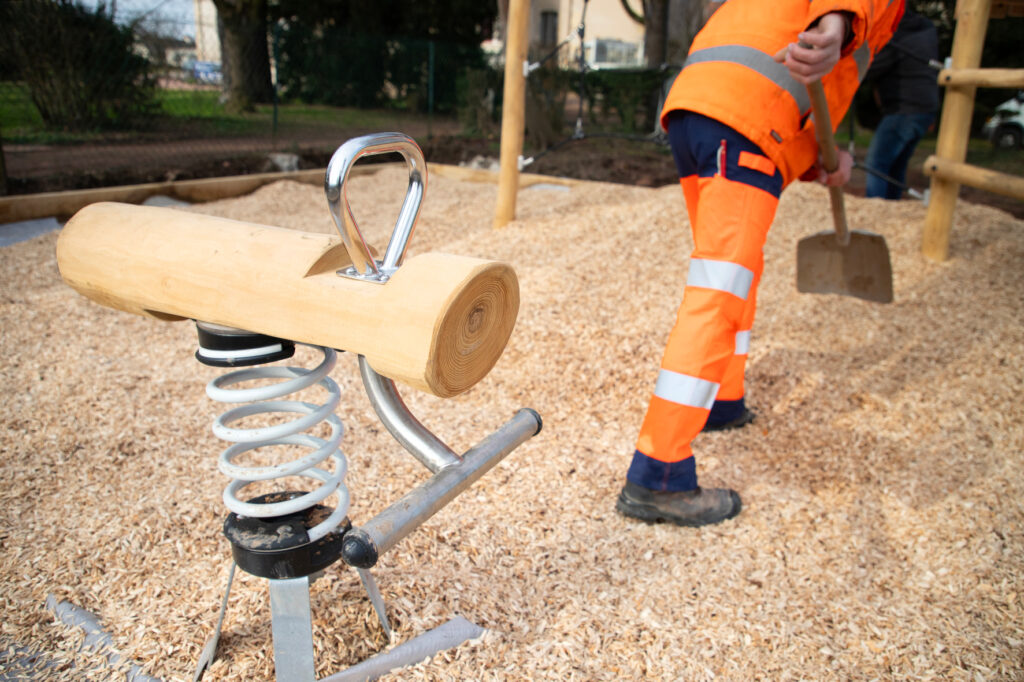 Une nouvelle aire de jeux au parc abbatial