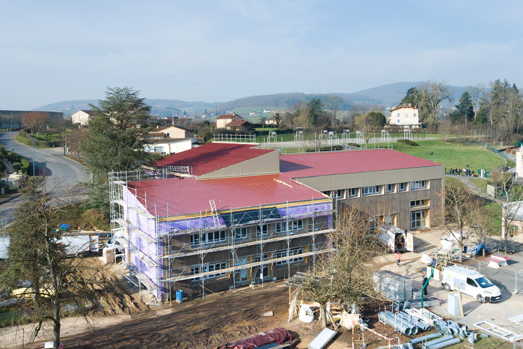 École Marie Curie, les travaux se poursuivent